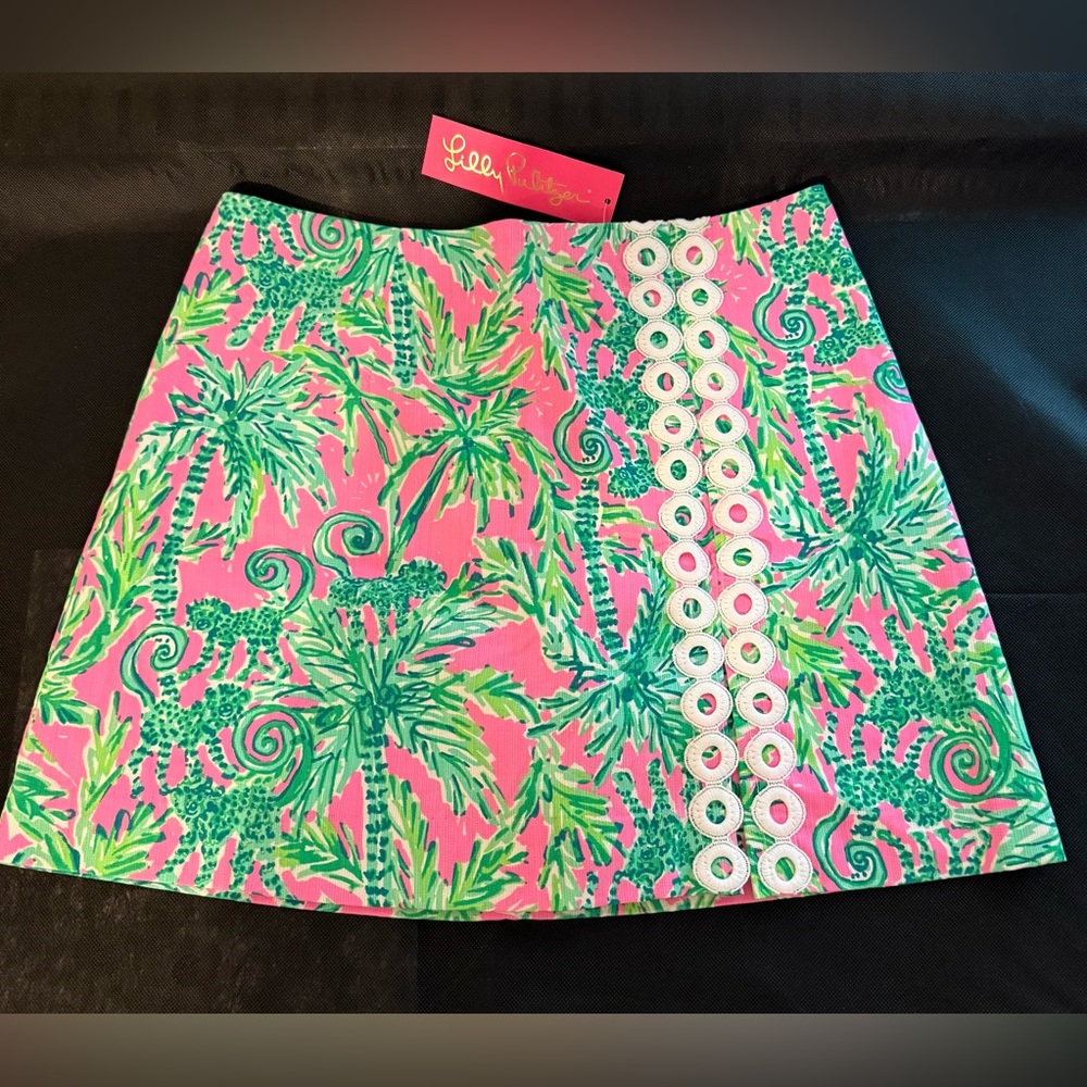 Lilly Pulitzer Pink and Green Skirt